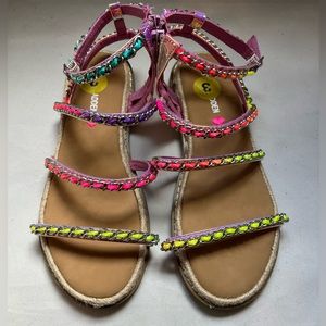 Little Girls Steve Madden Multi color Sandals Sz 3